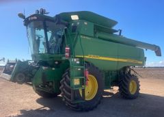 07 John Deere 9760 STS Grain Harvester  Mid West Front for sale Wychie Qld
