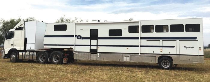 2012 Volvo truck &amp; Signature Gooseneck Horse Transport for sale Wirrimah NSW