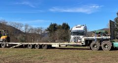 1985 custom built dropdeck trailer for sale Tallangatta Vic