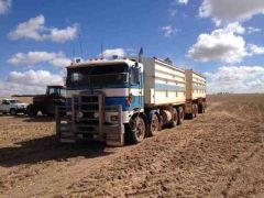 4 Axle Dog Trailer &amp; Kenworth K100 Grain Tipper Truck for sale WA Dowerin