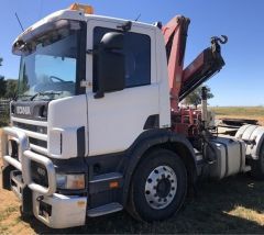 2000 Scania P124G420 Fassi Crane Truck for sale Longreach Qld