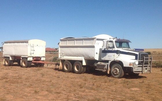 Dog trailer &amp; volvo NL10 tipper Truck for sale Eyre peninsula SA