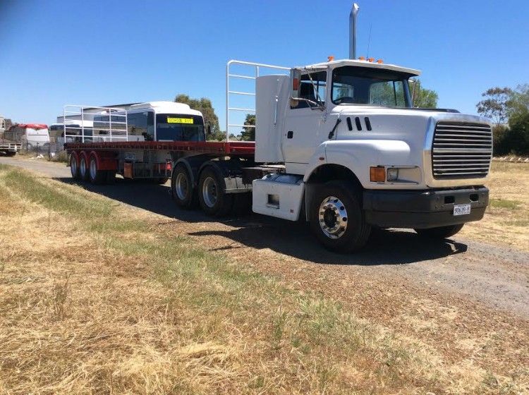 Freighter Triaxle Trailer &amp; Ford Aeromax Truck for sale Vic