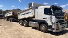 2018 VOLVO FM540 Truck with Quad Dog Trailer Bonen NSW