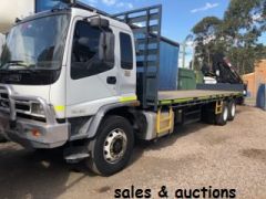 2007 Isuzu FVZ 1400 long Crane truck for sale NSW St Mary’s