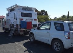 2013 Isuzu with 2015 Millard Slide On Motor Home for sale Qld Tin Can Bay