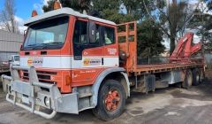 2000 International Acco 2350G Crane Truck &amp; Trailer for sale Camperdown Vic