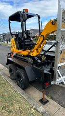 2012 Caterpillar Excavator &amp; Tandem 3.5 ton trailer for sale Condell Park N