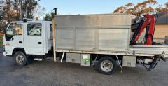 2006 ISUZU NPR 400 CREW CAB CRANE TRUCK for sale Sydney NSW