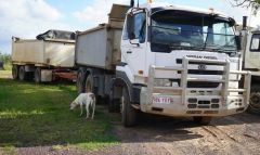 2004 Nissan CWB455 Tipper Truck &amp; Dog Trailer for sale Rosedale Qld