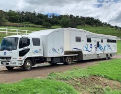 2013 Smiff 5 Horse Gooseneck &amp; Fuso Fighter Truck for sale Marburg Qld