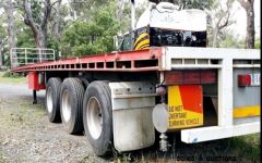 1998 3 axle barker flat deck trailer for sale Vic lang Lang