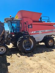 2009 Massey Ferguson Combine 9895 &amp; 5100 front for sale Burra SA