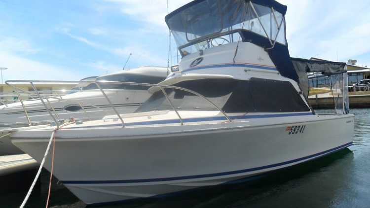 Bertram 25 Popular Midsize Flybridge Launch Boat for sale WA