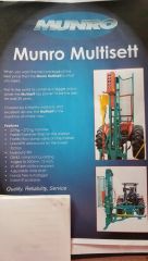 Munro Multisett Post Driver &amp; Digger Side Shift For sale NSW Frazers Creek