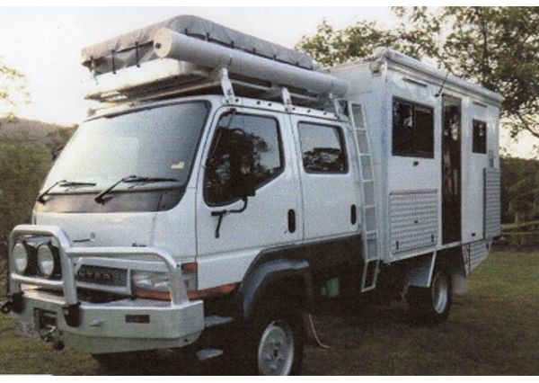 Mitsubishi Canter 2006 4 x 4 Modified Off Road Motorhome for sale Qld